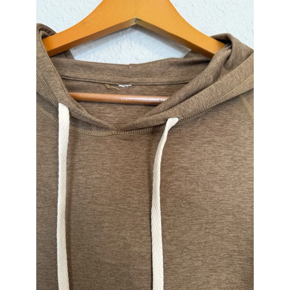 Light Weight Hoodie Jogger Set Chocolate Brown Medium Lounge Athleisure Matching